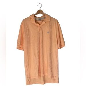 Brooks Brothers Orange Short Sleeve Performance Polo Shirt Men's Large